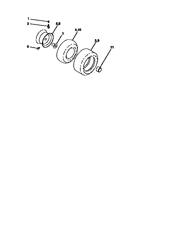 Craftsman 917251491 wheels and tires diagram