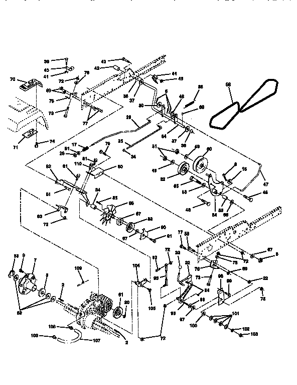 Craftsman 917251640 ground drive diagram