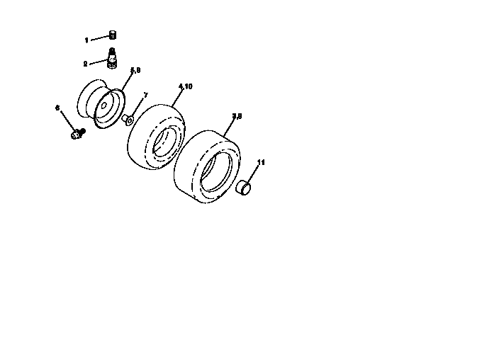Craftsman 917251640 wheels and tire diagram