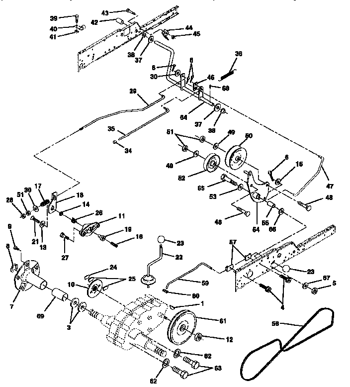 Craftsman 917251650 ground drive diagram