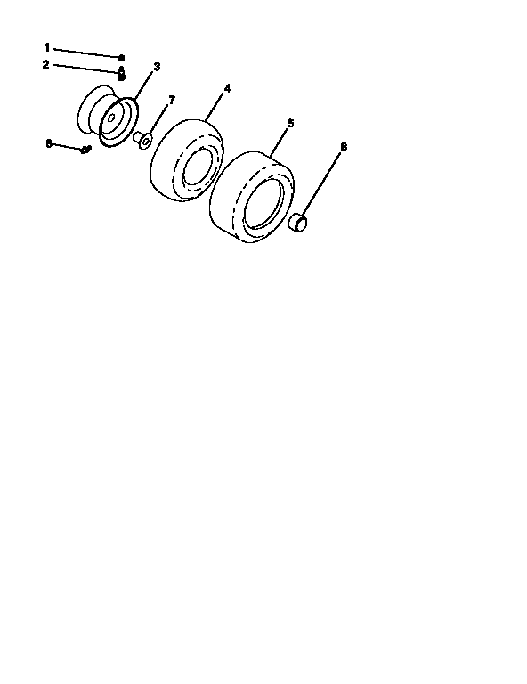 Craftsman 917251650 wheels and tires diagram