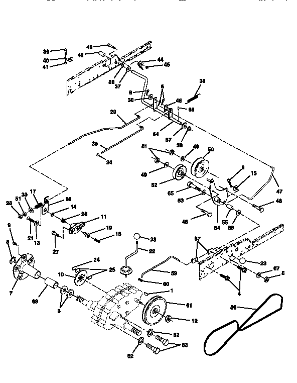 Craftsman 917251550 ground drive diagram