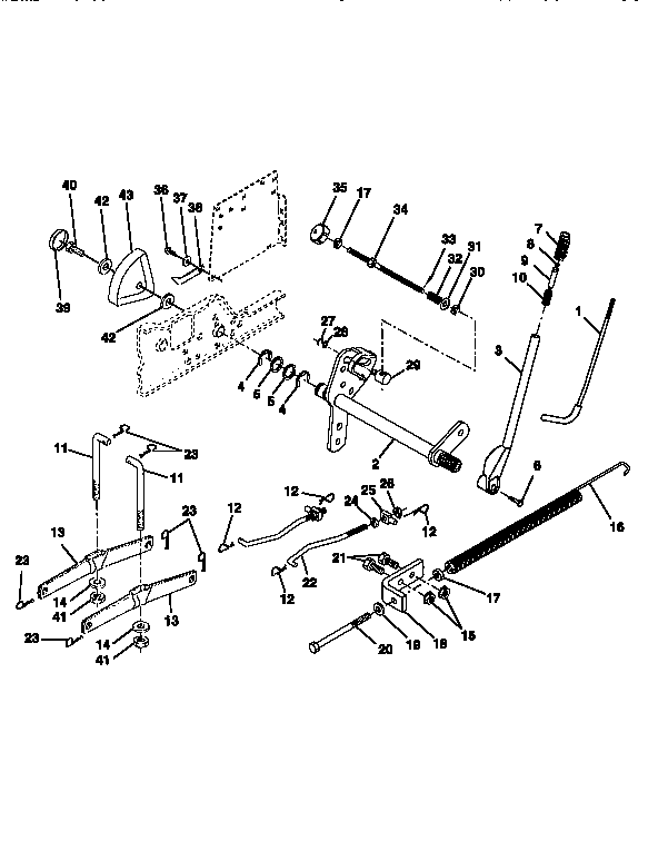 Craftsman 917251550 lift assembly diagram