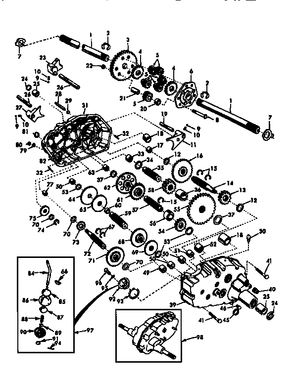 Craftsman 917251550 transaxle diagram