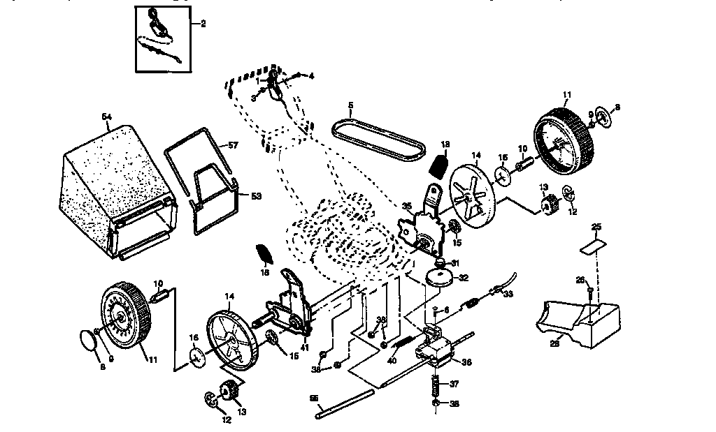 Craftsman 917376290 drive assembly diagram