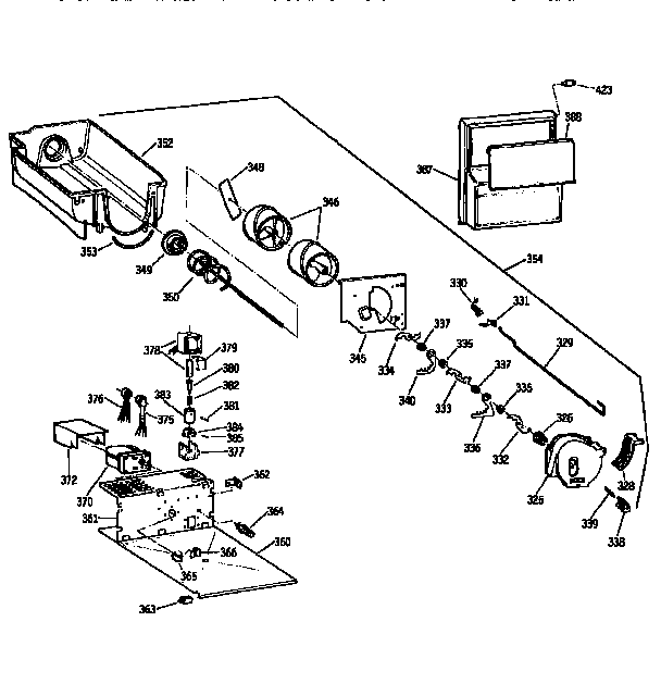 Kenmore 3639564650 ice bucket diagram
