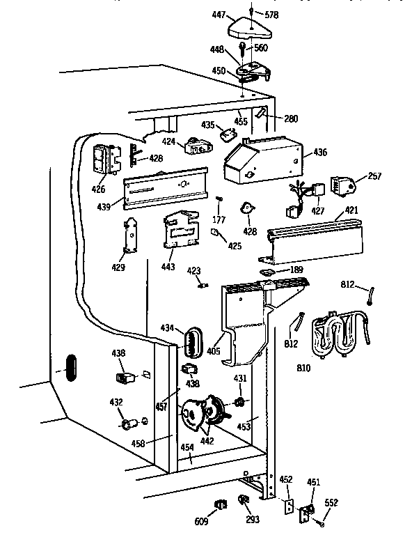 Kenmore 3639564650 fresh food section diagram