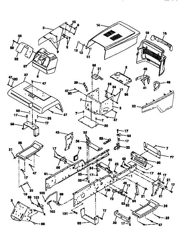 Craftsman 917251560 chassis and enclosures diagram