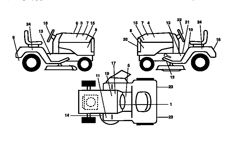 Craftsman 917251560 decals diagram