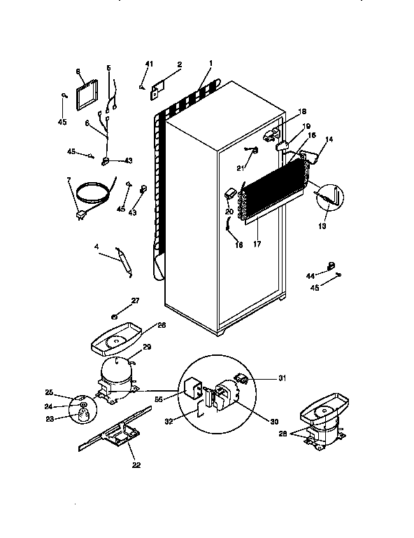 Kenmore 2539768380 unit parts diagram