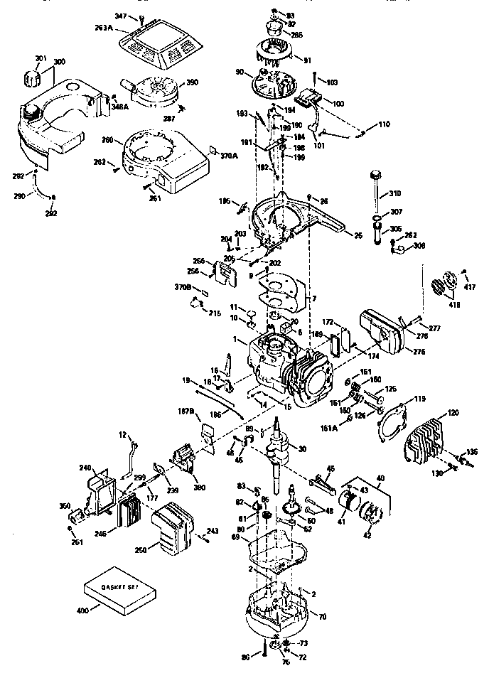 Craftsman 917376341 engine 143.966500 (71/143) diagram