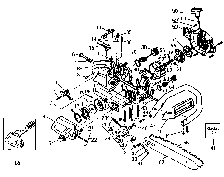 Craftsman 358351041 replacement parts diagram