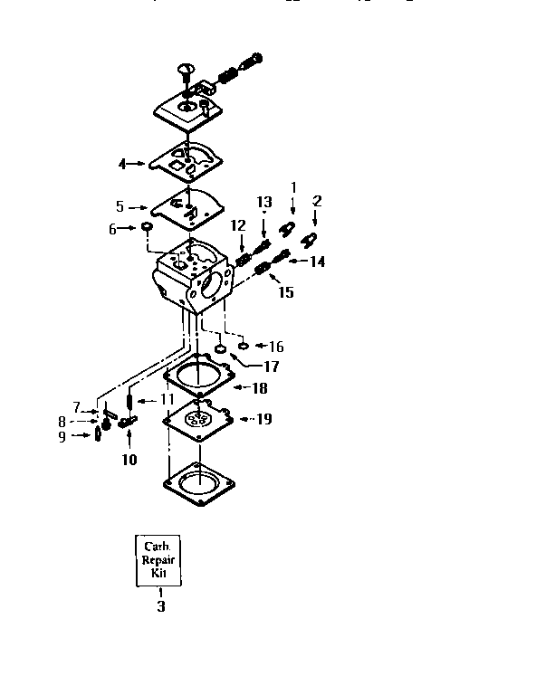 Craftsman 358351041 carburetor kit 530-069703 diagram