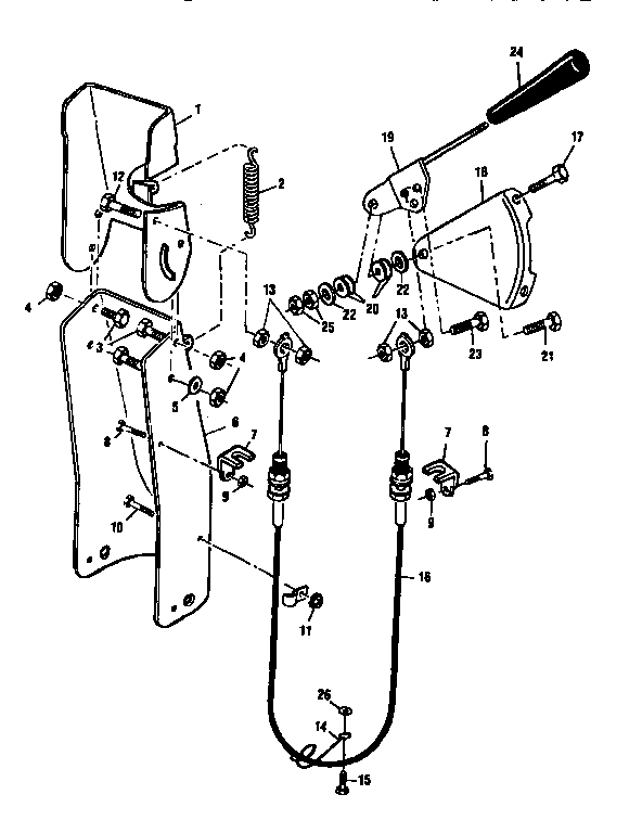 Noma N826-DELT remote chute diagram
