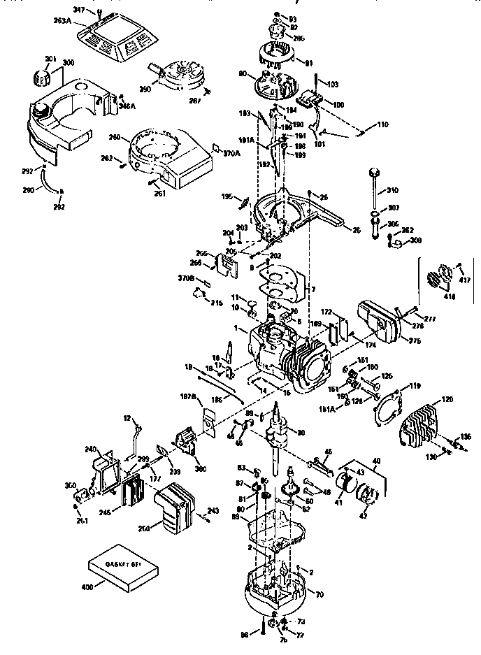 Craftsman 917376810 engine 143.966006 (71/143) diagram