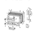 Kenmore 3639655721 freezer door diagram