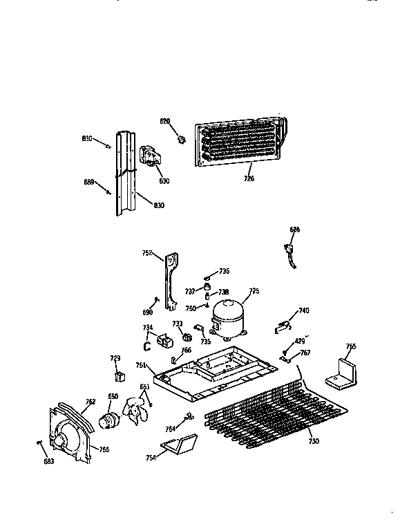 Kenmore 3639661614 unit diagram