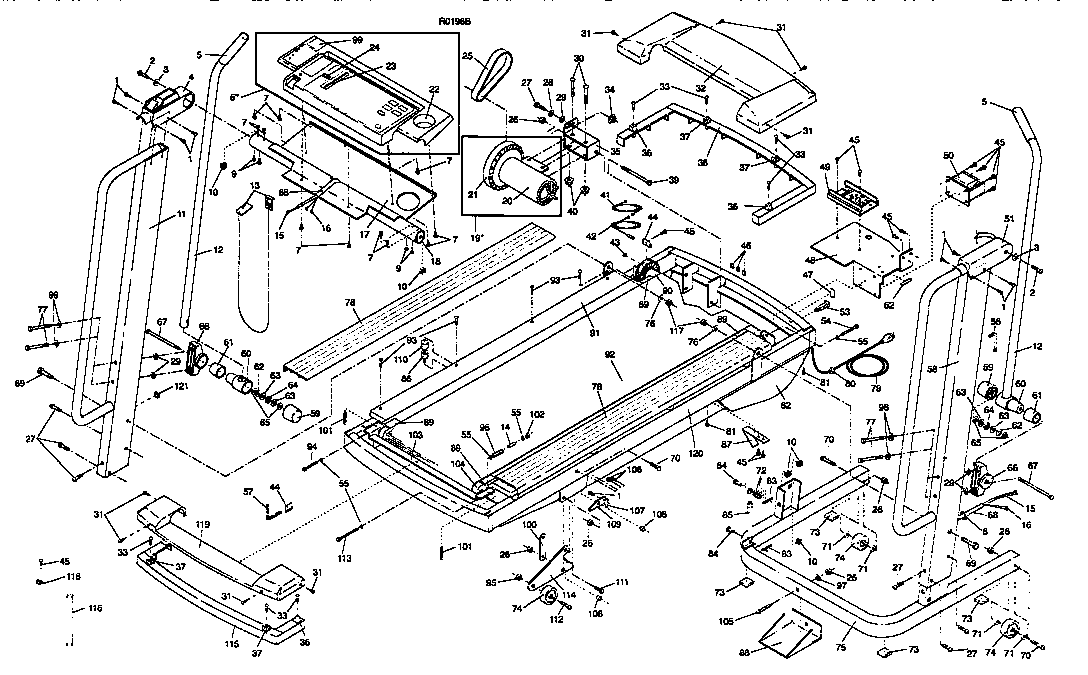 Proform PFTL20460 unit parts diagram