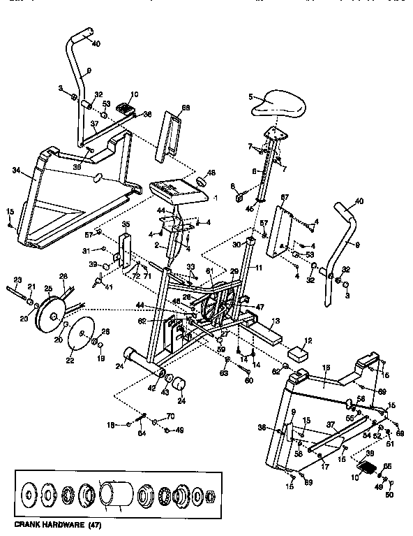 Proform PFEX74050 unit parts diagram