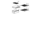 Kenmore 5649630491 shelves and accessories diagram