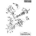 Troybilt 34061 handle assembly diagram