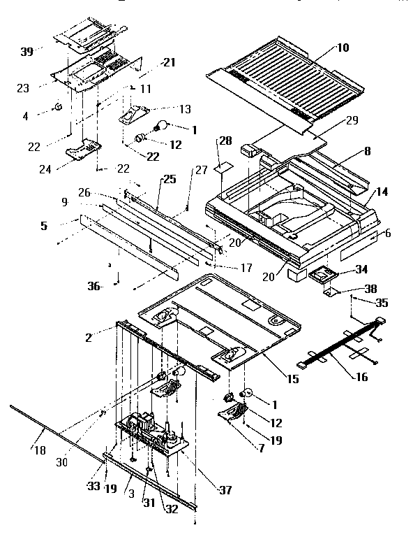 Amana TW18S2W-P1194401W divider block diagram