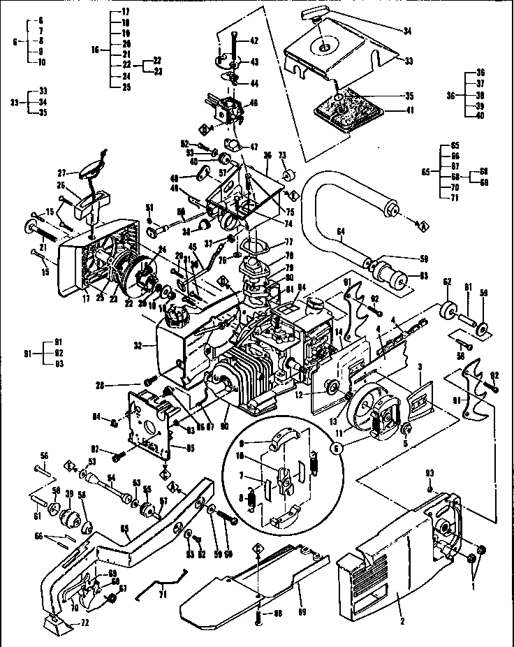 McCulloch TIMBER BEAR 13-600041-36 general assembly diagram