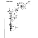 Homelite Z725SE drive shaft and cutter head assembly diagram