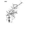 Homelite Z725CE drive shaft and cutter head assembly diagram