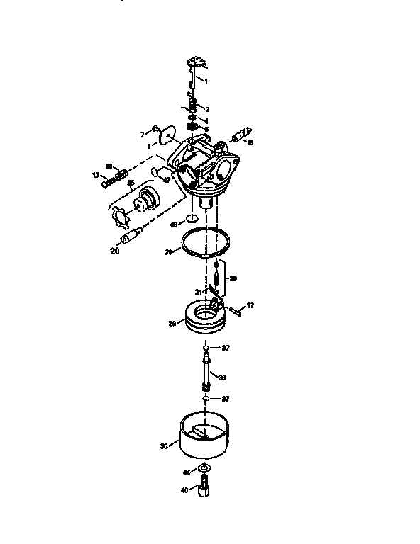 Craftsman 247799630 carburetor  640025 (71/143) diagram