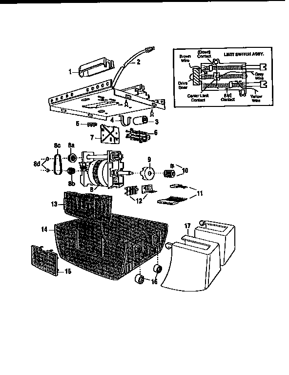 Craftsman 13953479SRT1 opener assembly diagram