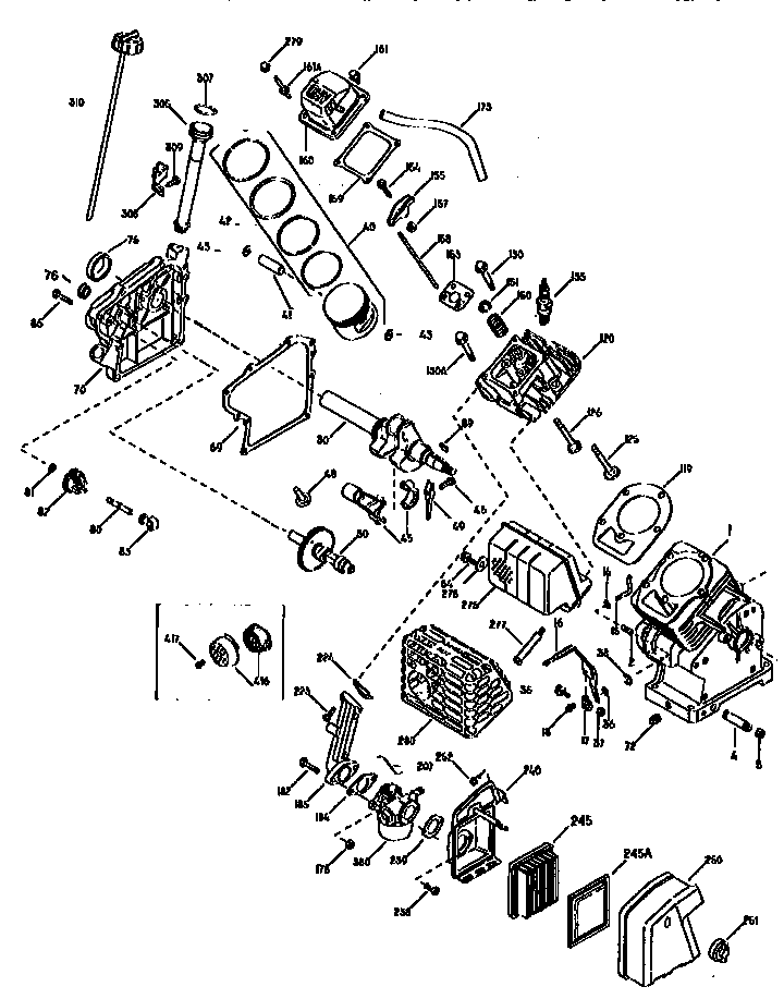 Craftsman 247799630 engine 143.965501 (71/143) diagram