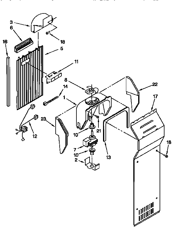Kenmore 1069500520 air flow diagram
