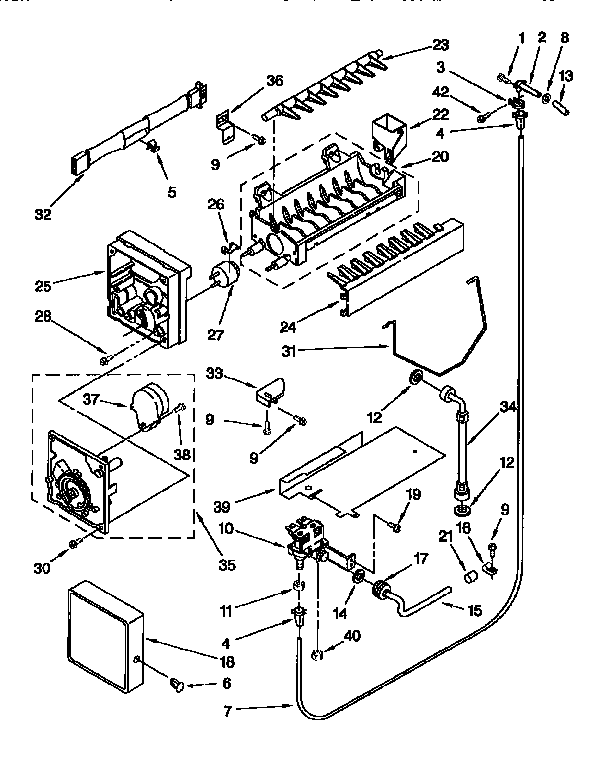 Kenmore 1069500520 icemaker diagram