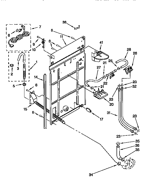 Kenmore 11092586210 rear panel diagram