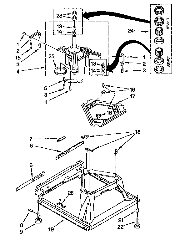 Kenmore 11091552200 machine diagram
