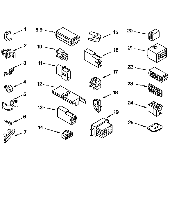 Kenmore 11091552200 wiring harness diagram
