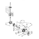 Kenmore 11092593220 gearcase, motor and pump diagram