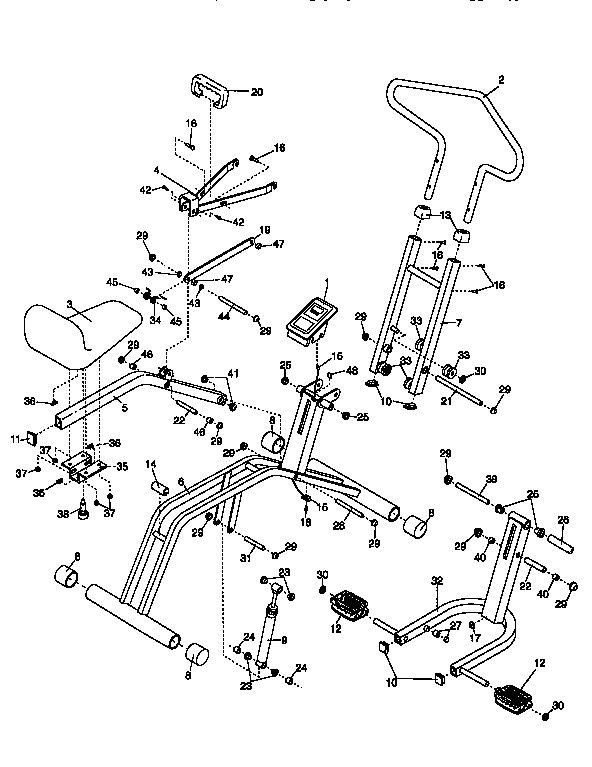 Weslo DRCR96058 unit parts diagram