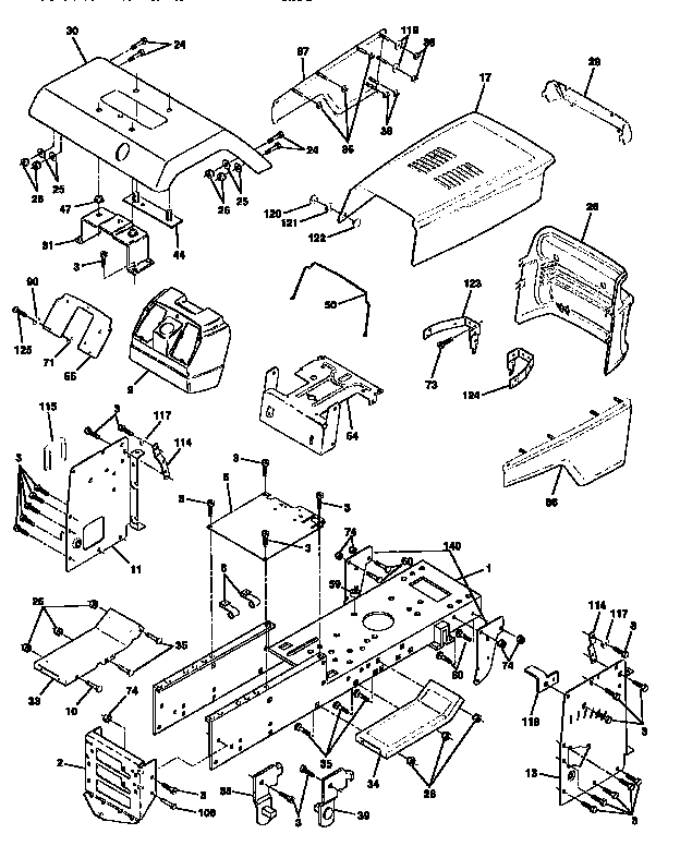 Craftsman 917251471 chassis diagram
