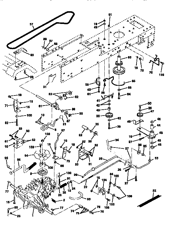 Craftsman 917256390 drive diagram