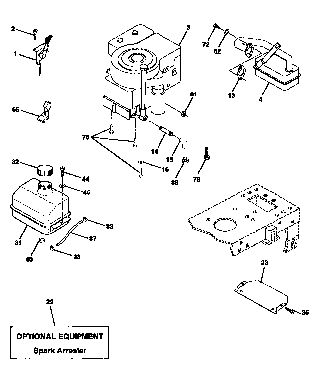 Craftsman 917256390 engine diagram