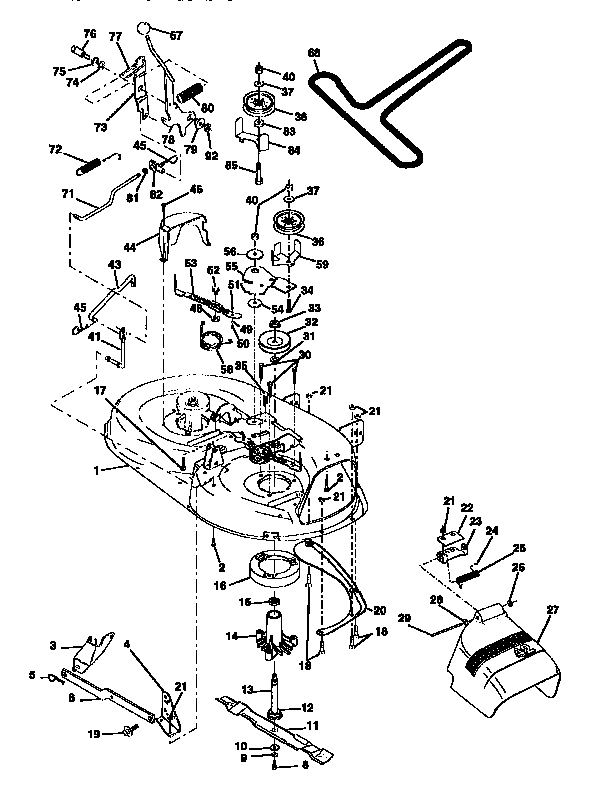 Craftsman 917256390 mower diagram