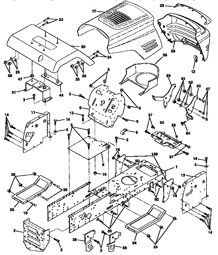 Craftsman 917256562 chassis and enclosures diagram