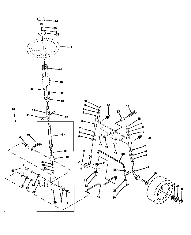 Craftsman 917256531 steering assembly diagram