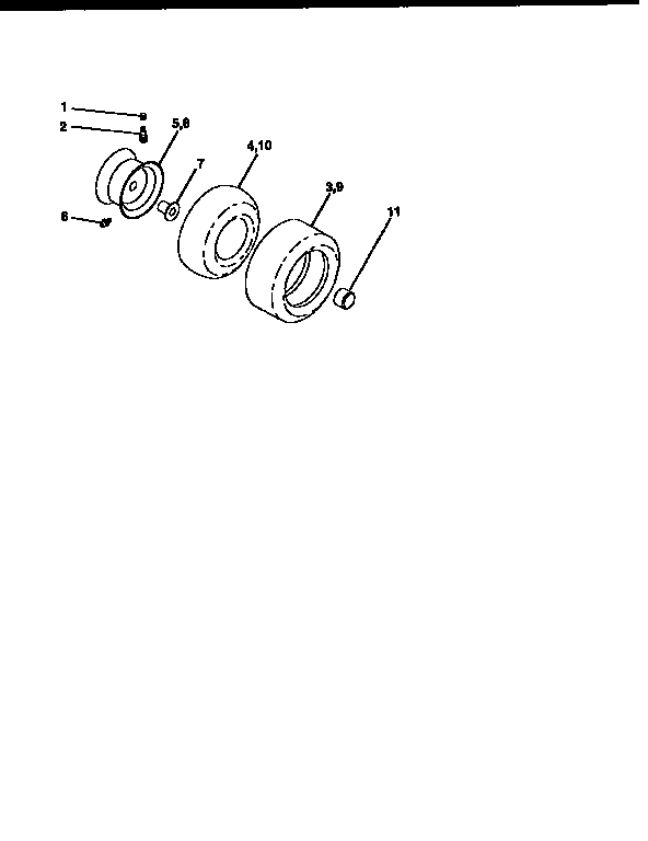 Craftsman 917256531 wheels and tires diagram
