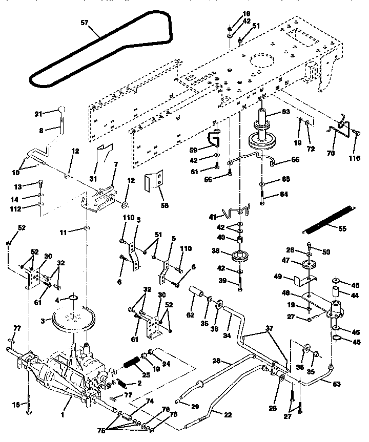 Craftsman 917256501 drive diagram