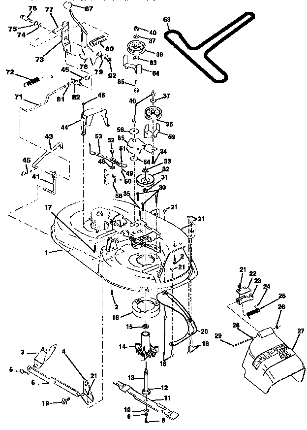 Craftsman 917256501 mower diagram