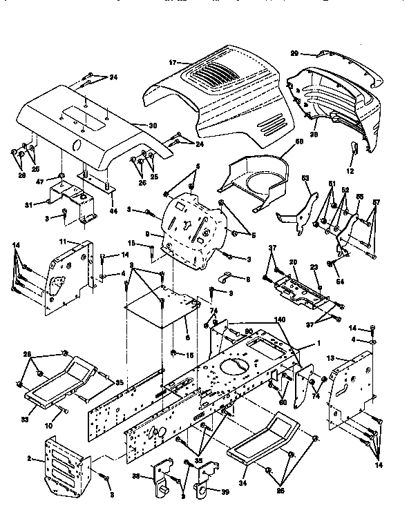 Craftsman 917256571 chassis and enclosures diagram