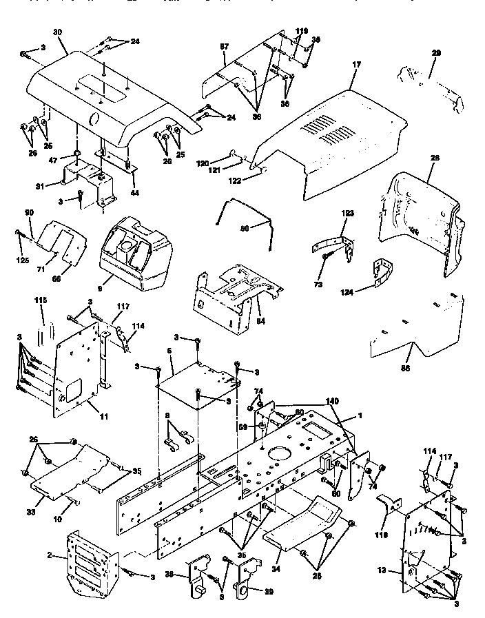 Craftsman 917251360 chassis diagram